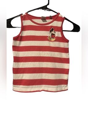 Disney x Junk Food Clothing Striped Mickey Tank 3T